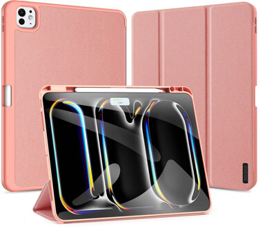 Dux Ducis Domo Bookcase voor de Apple iPad Pro 13 (2025) M5 / (2024) M4 - Roze