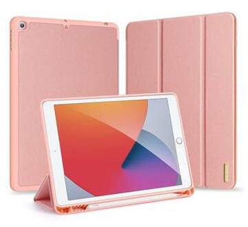 Dux Ducis Domo Bookcase voor de iPad 9 (2021) 10.2 inch / iPad 8 (2020) 10.2 inch / iPad 7 (2019) 10.2 inch - Roze