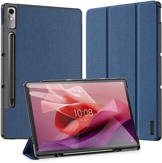 Dux Ducis Domo Bookcase voor de Lenovo Tab P12 - Donkerblauw - 12.7
