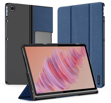 Dux Ducis Domo Bookcase voor de Lenovo Tab Plus - Donkerblauw - 11.5