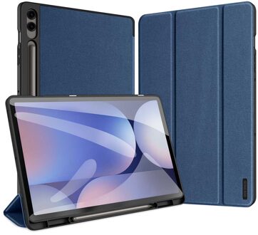 Dux Ducis Domo Bookcase voor de Samsung Galaxy Tab S10 Plus / Tab S9 FE Plus / Tab S9 Plus - Donkerblauw - 12.4