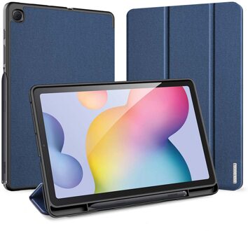 Dux Ducis Domo Bookcase voor de Samsung Galaxy Tab S6 Lite / Tab S6 Lite (2022) / Tab S6 Lite (2024) - Blauw Donkerblauw - 10.4