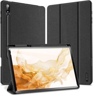 Dux Ducis Domo Bookcase voor de Samsung Galaxy Tab S8 Plus / S7 Plus / S7 FE  - Zwart - 12.4