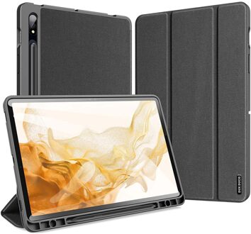 Dux Ducis Domo Bookcase voor de Samsung Galaxy Tab S8 / S7 - Zwart - 11