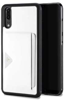 Dux Ducis Huawei P20 TPU Hoesje Wit met Pashouder