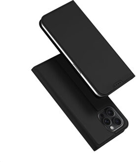 Dux Ducis iPhone 15 Pro Max - Slim bookcase hoesje - Zwart