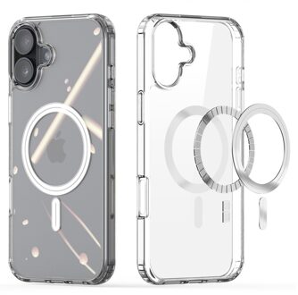 Dux Ducis iPhone 16 hoesje - Magsafe backcover - Bayer Transparant