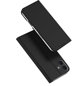 Dux Ducis iPhone 16 hoesje - Slim bookcase - Zwart