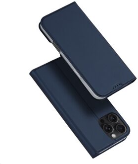 Dux Ducis iPhone 16 Pro hoesje - Slim bookcase - Blauw