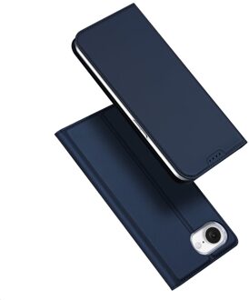 Dux Ducis iPhone 16e hoesje - Slim bookcase - Blauw