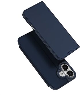 Dux Ducis iPhone 17 hoesje - Slim bookcase - Blauw