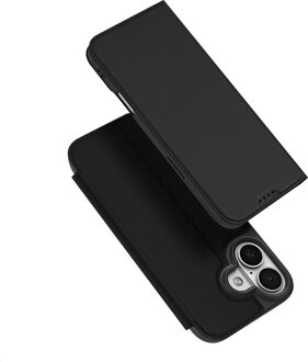 Dux Ducis iPhone 17 hoesje - Slim bookcase - Zwart