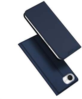 Dux Ducis iPhone 17e / iPhone 16e hoesje - Slim bookcase - Blauw