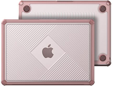 Dux Ducis MacBook Air 13 inch (2022-2025) Armor Pattern cover hoes - case - Roze