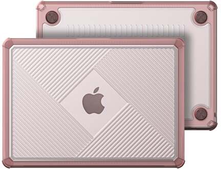 Dux Ducis MacBook Air 13 inch (2022-2026) Armor Pattern cover hoes - case - Roze