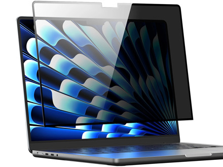 Dux Ducis MacBook Air 13 inch (2022-2026) Glazen Screenprotector Privacy - Zwart