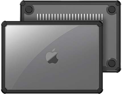 Dux Ducis MacBook Air 15 inch (2023-2026) Armor cover hoes - case - Zwart