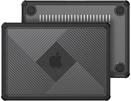 Dux Ducis MacBook Pro 14 inch (2021-2026) Armor Pattern cover hoes - case - Zwart