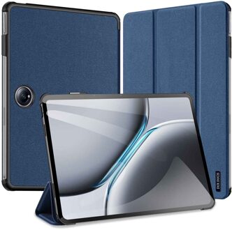 Dux Ducis OnePlus Pad 2/Pad Pro Dux Ducis Domo Tri-Fold Smart Folio Hoesje - Blauw