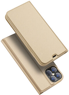 Dux Ducis Pro serie slim wallet hoes - iPhone 12 Pro Max - Goud