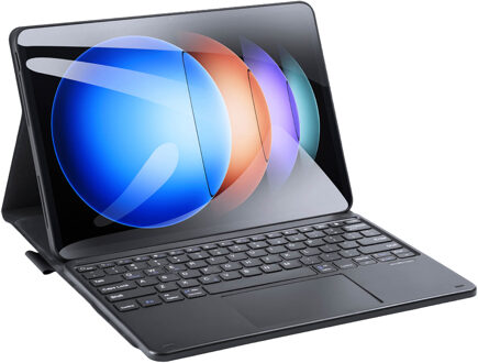 Dux Ducis QWERTY Bluetooth Keyboard Bookcase voor de Xiaomi Pad 6S Pro 12.4 - QWERTY / NL - Zwart
