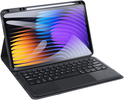 Dux Ducis QWERTY Bluetooth Keyboard Bookcase voor de Xiaomi Pad 7 / 7 Pro - QWERTY / NL - Zwart - 11.2