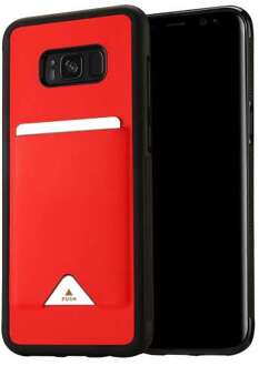 Dux Ducis Rode cardslot hardcase voor de samsung galaxy s8 plus Rood