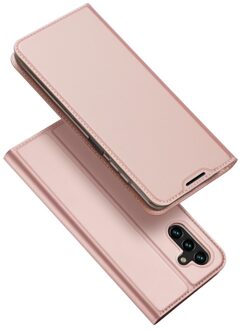Dux Ducis Samsung Galaxy A04s - Slim bookcase hoesje - Rose Goud