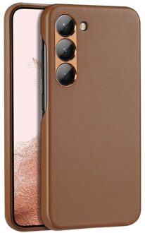 Dux Ducis Samsung Galaxy S23 - Grid Serie - Back cover hoes - Bruin
