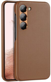 Dux Ducis Samsung Galaxy S23 Plus - Grid Serie - Back cover hoes - Bruin