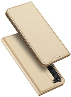 Dux Ducis Samsung Galaxy S23 Plus - Slim bookcase hoesje - Goud