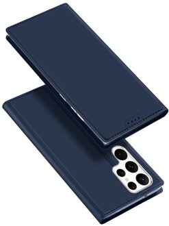 Dux Ducis Samsung Galaxy S23 Ultra - Slim bookcase hoesje - Donkerblauw