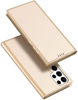 Dux Ducis Samsung Galaxy S23 Ultra - Slim bookcase hoesje - Goud