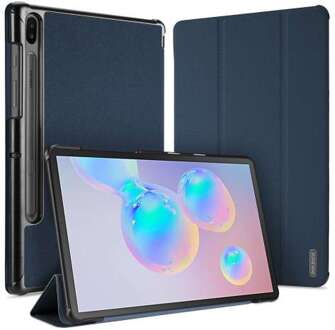 Dux Ducis Samsung Galaxy Tab S6 Hoes Blauw Tri-Fold