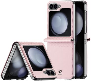 Dux Ducis Samsung Galaxy Z Flip 7 FE / Z Flip6 Leren hoes - backcover - Roze