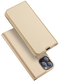Dux Ducis Slim bookcase hoes - iPhone 13 Pro Max - Goud