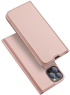 Dux Ducis Slim bookcase hoes - iPhone 13 Pro - Rose Goud