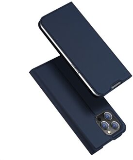 Dux Ducis Slim bookcase hoes - iPhone 14 Pro - Blauw