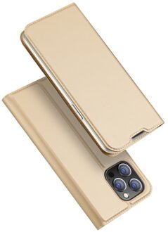 Dux Ducis Slim bookcase hoes - iPhone 14 Pro - Goud
