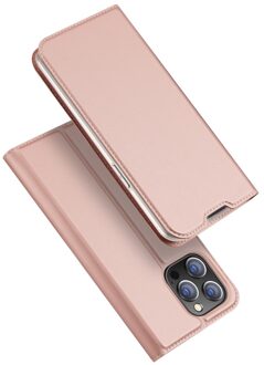 Dux Ducis Slim bookcase hoes - iPhone 14 Pro Max - Roze