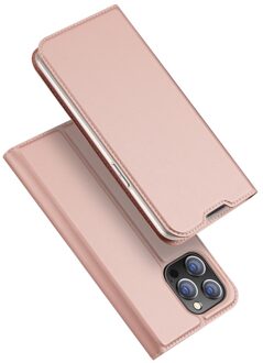 Dux Ducis Slim bookcase hoes - iPhone 14 Pro - Roze