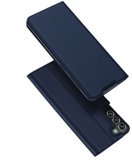Dux Ducis Slim bookcase hoes - Samsung Galaxy S22 Plus - Blauw