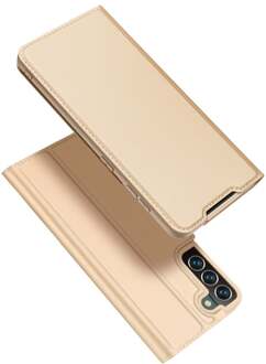 Dux Ducis Slim bookcase hoes - Samsung Galaxy S22 Plus - Goud