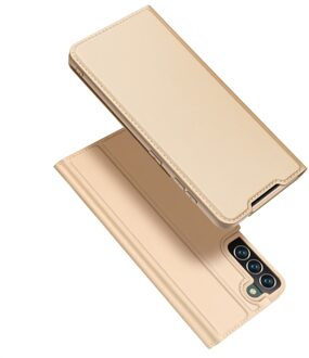 Dux Ducis Slim bookcase hoes - Samsung Galaxy S22 Plus - Goud