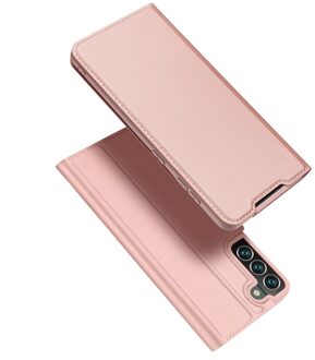 Dux Ducis Slim bookcase hoes - Samsung Galaxy S22 Plus - Rose Goud