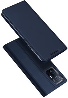 Dux Ducis Slim bookcase hoes - Xiaomi 11T / 11T Pro - Blauw