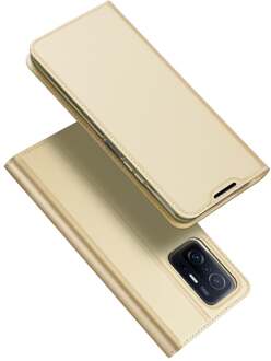 Dux Ducis Slim bookcase hoes - Xiaomi 11T / 11T Pro - Goud