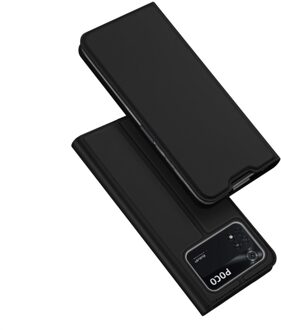 Dux Ducis Slim bookcase hoes - Xiaomi Poco M4 Pro 4G - Zwart