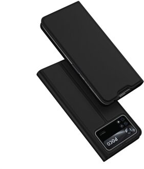 Dux Ducis Slim bookcase hoes - Xiaomi Poco X4 Pro 5G - Zwart