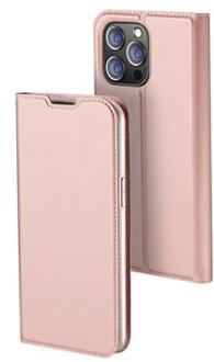 Dux Ducis Slim Softcase Bookcase voor de iPhone 14 Pro - Rosé Goud